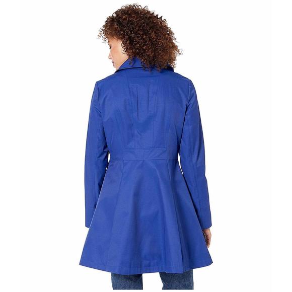 Via Spiga Womens Hooded Skirted Water Resistant Trench Coat Size X